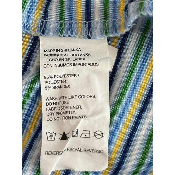 IZOD GOLF With Stretch Mens Size XL Blue/Green Short Sleeves Top Style: 481224 - Picture 4 of 13